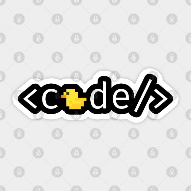 Code Duck Sticker by wskyago